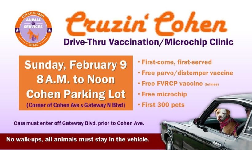 Press Release: Animal Services’ Drive-Thru Clinic to  Offer Free Vaccinations and Microchips