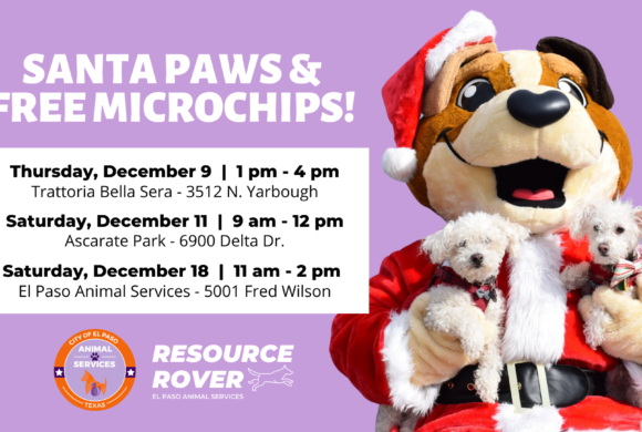 Press Release: Santa Paws Tours El Paso to Provide Free Microchips and Pet Photos