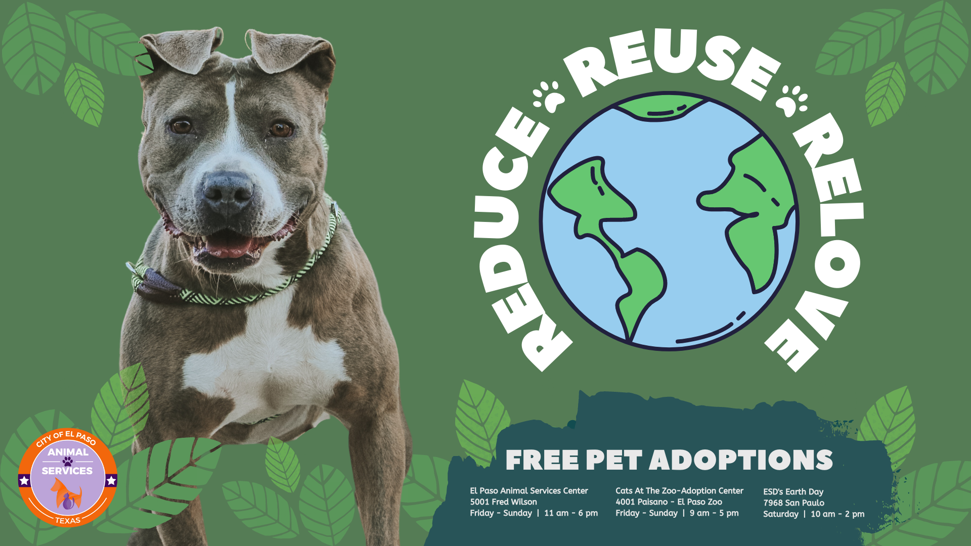 Mobile Pet Adoptions-ESD's Earth Day – El Paso Animal Services